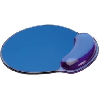 ROLINE MousePad w/ wrist rest, Silicone Blå