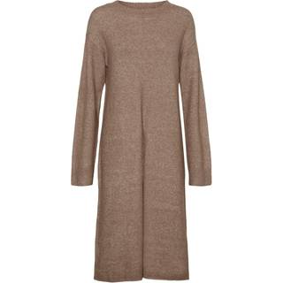 VERO MODA dame kjole VMPHILLIS - Brown Lentil MELANGE - S