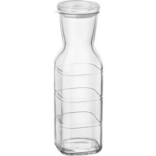 Glas karaffel med lufttæt glaslåg - 1 L
