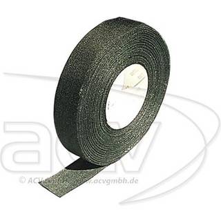 Tejp svart polyster/tyg 19mm 25m