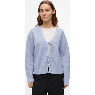 Object - Objdonovani L/s Knit Cardigan - Striktrøjer og cardigans til kvinder - Brunnera Blue - M