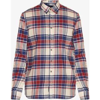 Sander Stripe Flannel Skjorte, Red Henna, S