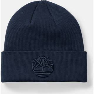 Timberland Tonal Embroidery Beanie Navy