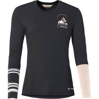 Vaude Women's Monviso Wool L/S T-Shirt Merino undertøj Damer størrelse 42 farve sort
