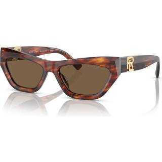 Ralph Lauren Kvinde RL8218U THE KIERA 500773 Solbriller Acetat Brun Brun Cat Eye Normal