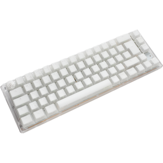 Ducky One 3 - Aura White Nordic - SF 65% - Kailh Box Jellyfish Switch Y - RGB - ND - Gaming Tastatur - Nordisk - Hvid