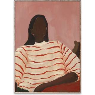 Paper Collective Red Stripes Plakat 50x70 Cm - Plakater Syrefrit Papir Multi - 21029