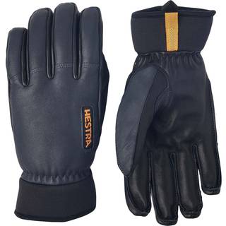 Hestra Army Leather Wool Terry 5 Finger 11 GREY