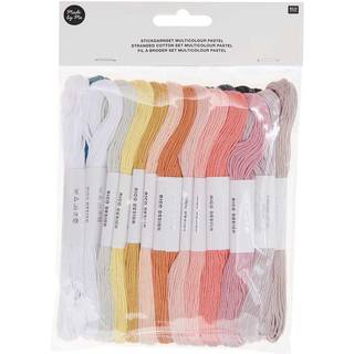 Stickgarn Set Multicolour Pastell