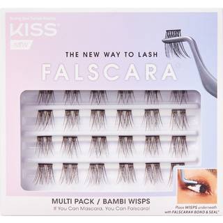 KISS Falscara Wisp Knyttede individuelle vipper Bambi 24 stk. - 24 stk.