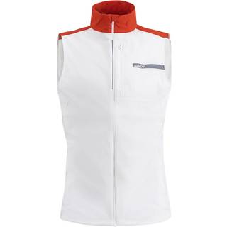 Swix Men's Roadline Wind Vest Bright White/Fiery Red, XL