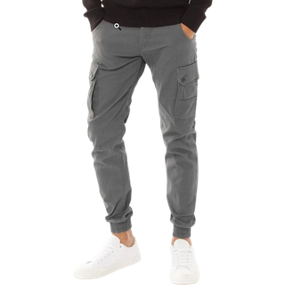 JACK & JONES Herre Paul Warner AKM 111 Cargobukser Asfalt