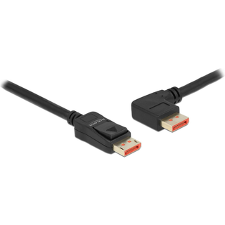 DeLOCK DisplayPort 1.4 kabel med 90 graders venstre vinkel | 5 mete | PRIS-MATCH