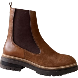 Copenhagen Shoes Suede støvler til kvinder Efterår 21 112 Cognac