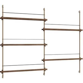 Moebe Magazine Shelving MS.115.2 Røget Eg/Warm Grey