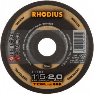 RHODIUS Skæreskive FT 38 25 stk. Ø125 mm 2,0 mm (206377)