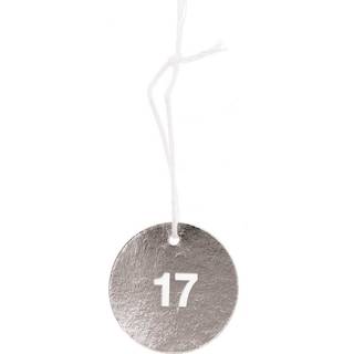 Paper Poetry Adventskalenderanhänger 24 Stück - Silber