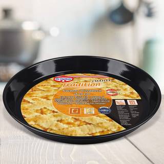 Pizzaform 28 cm. Diamant emalje. Dr. Oetker