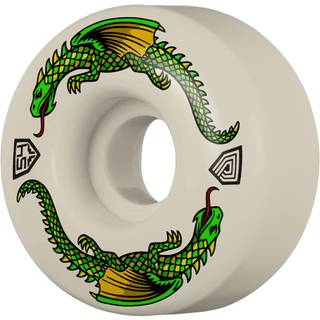 Powell Peralta Dragon Formula V6 Wide Skateboard Hjul 4-Pak (56mm - Hvid)