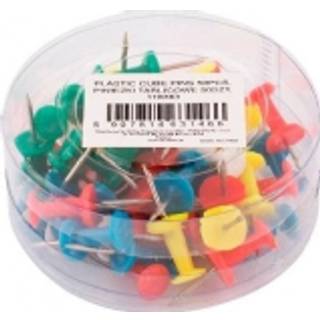 Tegnestifter - Push Pins i Assorterede Farver, 50 stk.