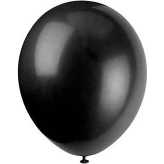 100 stk. Økologiske balloner metallic sort 12" – Biologisk nedbrydelig festpynt