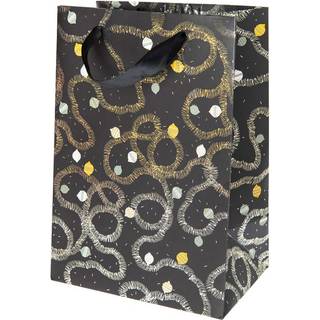Paper Poetry Geschenktüte Nostalgic Christmas Baumschmuck schwarz 18x26x12cm - Schwarz