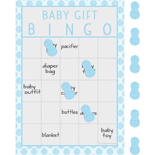 Kreativ konvertering 317238 Lille Peanut Boy Elephant Baby Shower Bingo Game