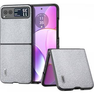 Motorola Razr 40 Ultra Rhinsten Bagside Cover - Sølv