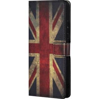 Google Pixel 7A Læder Flip Cover m. Pung & Ståfunktion - Union Jack