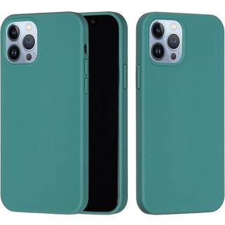 iPhone 15 Pro Liquid Silikone Bagside Cover - Mørkegrøn