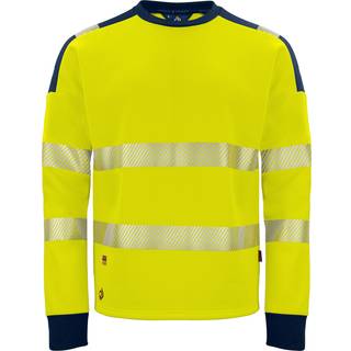 ProJob 6108 Sweatshirt En Iso 20471 Klasse 3/2 - Yellow/Navy - S