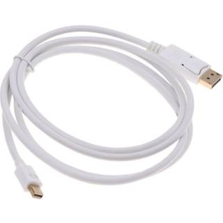 NORDIQZENZ Displayport til Mini Displayport kabel, Hvid, 2m