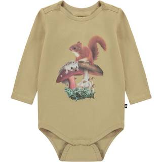 Molo GOTS Foss Babybody Fungi Friends 62 cm  Grøn  62 cm  Unisex