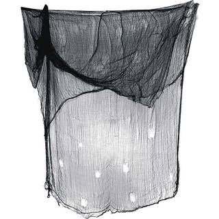 Sort gaze stof, 2 x 5 m