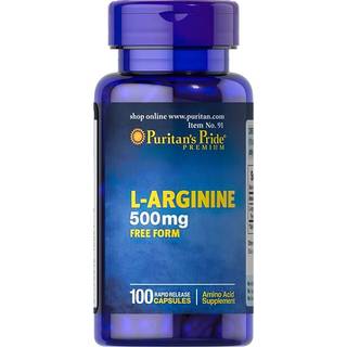 Puritan's Pride - L-Arginin, 500 mg - 100 kapsler
