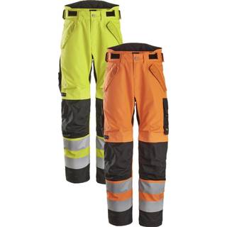Snickers arbejdsbukser 6630 High-vis, gul/sort, L-short 66306604006