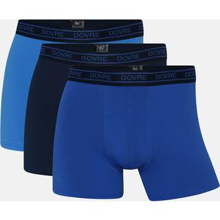 Dovre 3-pak Organic Cotton Boxers - Blue Pattern - X-Large * Kampagne *