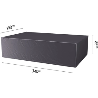 Platinum AeroCover overtræk til havemøbelsæt, antracitgrå, 340 x 190 x 85 cm