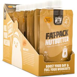 The Friendly Fat Company Fat-Pack Nutbutter, Peanut & Almond, 12-pak