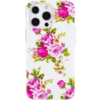 iPhone 15 Pro Selvlysende Fleksibelt Plastik Cover m. Print - Roser