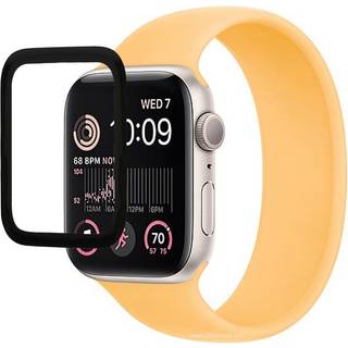 Apple Watch SE/6/5/4 (44mm) PMMA Plastik Beskyttelsesfilm - Sort Kant