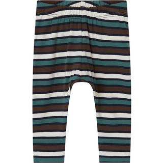 NAME IT Stribede Leggings Lassir Hot Fudge