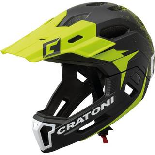 Cratoni C-Maniac 2.0 MX MTB Hjelm Sort/Lime - Hjelmstørrelse 54-58 cm