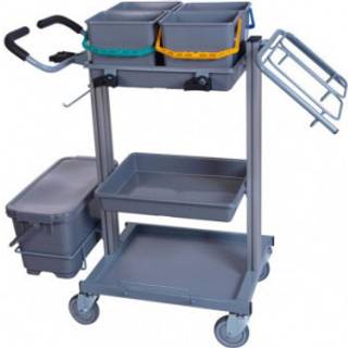 TT Exclusive Fugtsystem rengøringsvogn 4x6 ltr & 2x60 ltr affaldshold (402051)