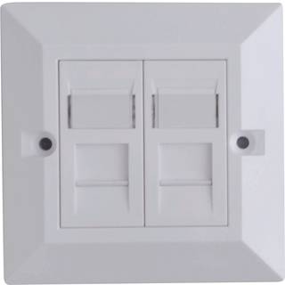 LANVIEW CAT6 Faceplate Dual Gang UK
