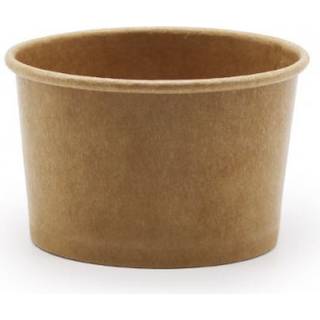 Suppe-/isbæger 235 ml Brun Kraft 600 stk PE-coating 8 oz