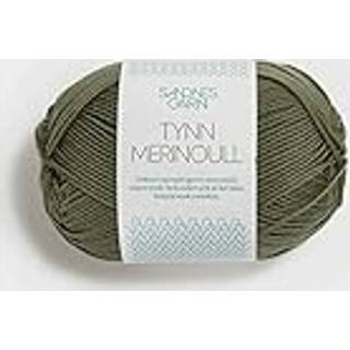 Tynn Merinoull - 9551 - Støvet Mosegrønn
