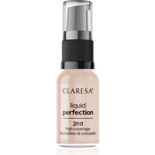 Claresa Liquid Perfection 2in1 Foundation med fuld dækning Skygge 103 Cool Medium 18 g - 18 g