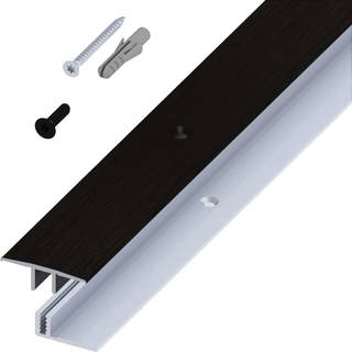 Roliba Tæppeovergang sort elox 33 mm inkl. bæreprofil 1 m
