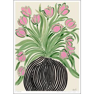 Indrammet vægkunst Tulips 1
